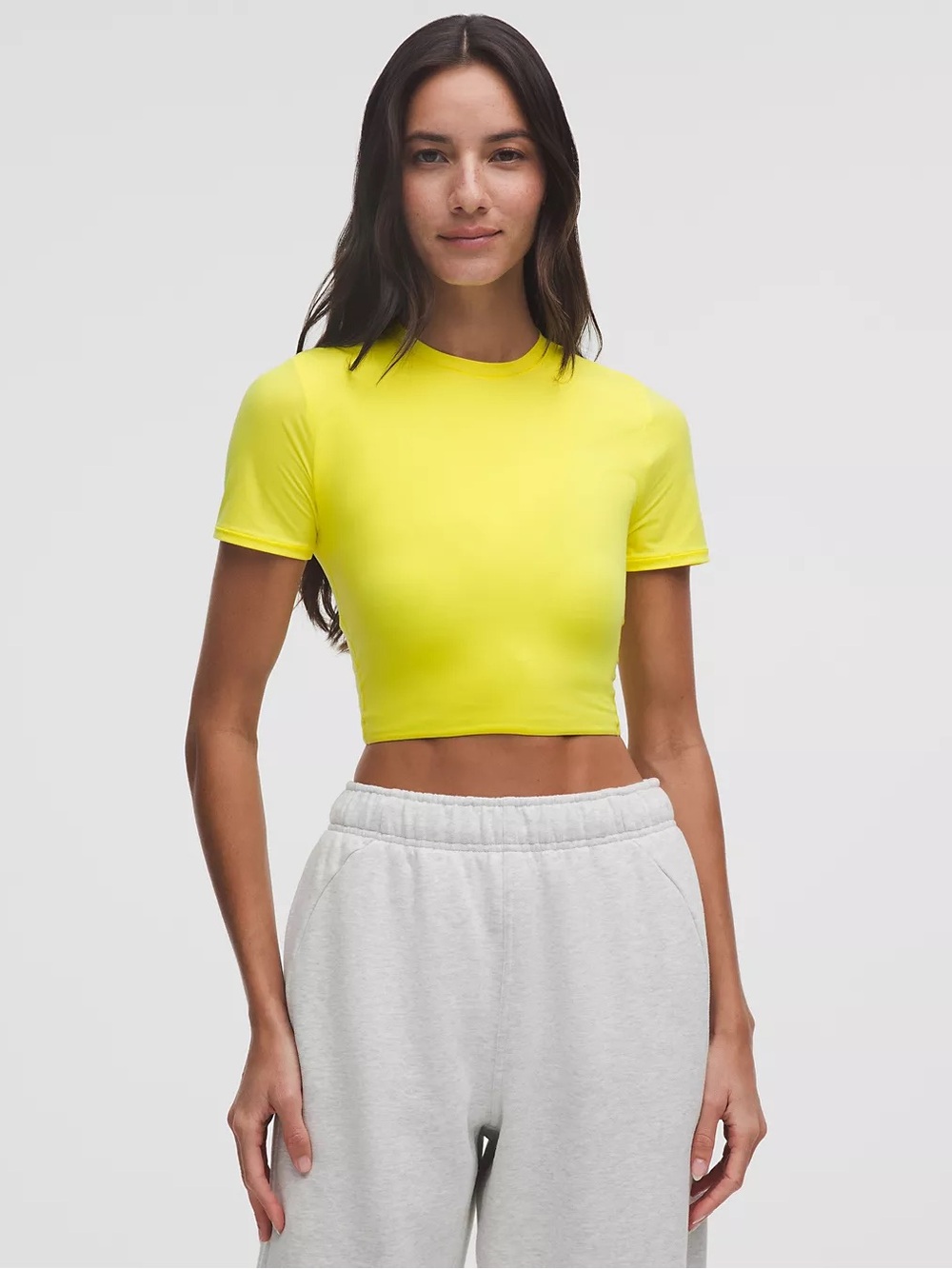 Lululemon Crewneck Cropped T-shirt